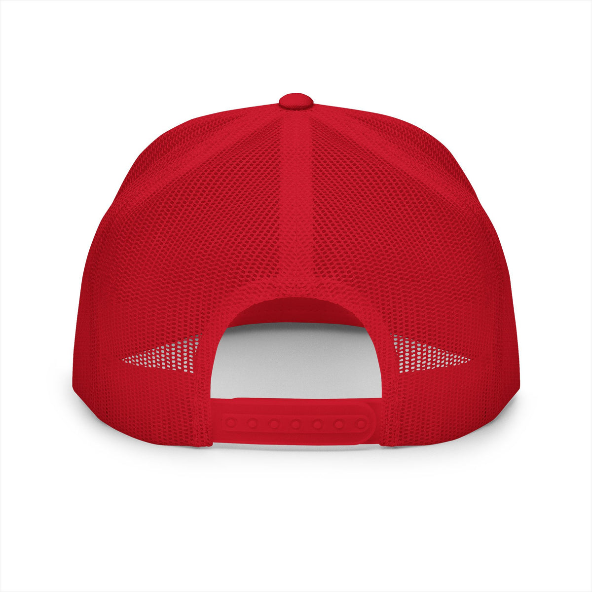 Omnia Divina - Praying Hands with Rosary Trucker Cap – Red Design