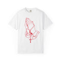 XL Prayer Hands with Rosary T-Shirt — Omnia Divina Music Graphic Tee
