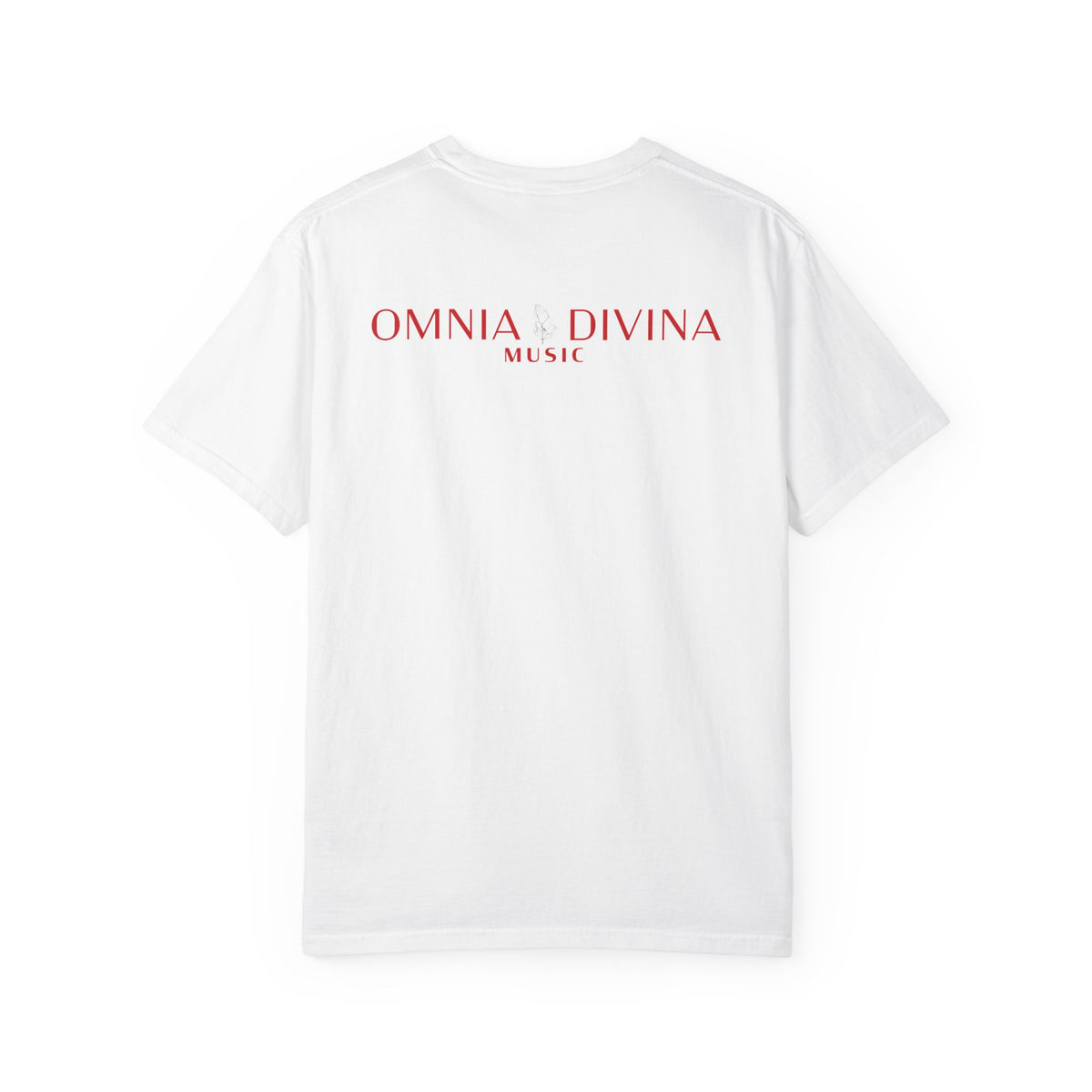 XL Prayer Hands with Rosary T-Shirt — Omnia Divina Music Graphic Tee
