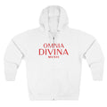 Omnia Divina - Praying Hands with Rosary Zip Hoodie